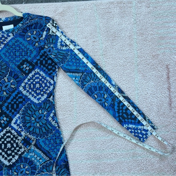 NWT Johnny Was Jade Loila Midi Dress Blue Mosaic Patterned Mesh Dress Size Small - Picture 15 of 15